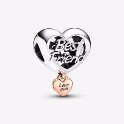 Pandora Perle de verre Femme LOVE YOUR BEST FRIEND HEART