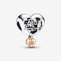 Pandora Perle de verre Femme LOVE YOUR BEST FRIEND HEART