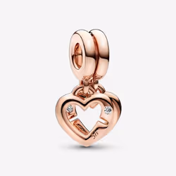 Pandora Perle de verre Femme LINKED SISTER HEARTS
