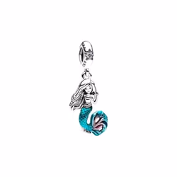 Charm Pendant - PANDORA - Ariel Disney La Petite Sirène - Argent - Multicolore - Femme