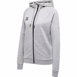 Sweatshirt à capuche zippé coton femme Hummel Move Grid