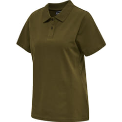 Polo stretch femme Hummel Red