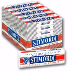 STIMOROL Original - Chewing-Gum sans Sucre avec Édulcorants - Menthe/Réglisse - Lot de 2 Packs de 25 paquets x 14 g