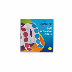 Avery 24-508, Papier, Jaune, Garçon/Fille, 19 mm, 19 mm, 1120 pièce(s)