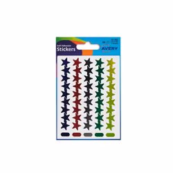 Avery 32-352, Papier, Multicolore, Motif étoilé, Garçon/Fille, 14 mm, 14 mm