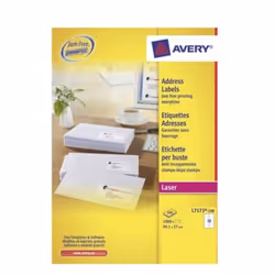 Avery L7173-100 étiquette d'adresse Blanc Etiquette auto-adhésive