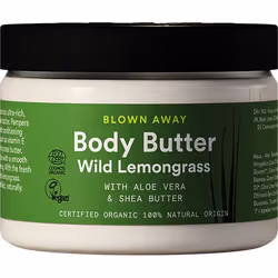 Urtekram Wild Lemongrass, Beurre, Femmes, Nourrissant, Lissage, Adoucissant, Peau normale, 150 ml, Pot