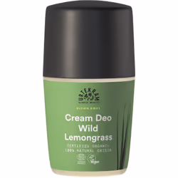Urtekram Wild Lemongrass Cream Deo, Femmes, Déodorant, Déodorant roll-on, 50 ml, Hydratant, Lissage, Adoucissant, Aloe vera