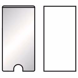 Biella 510310, Transparent, Rectangle, Permanent