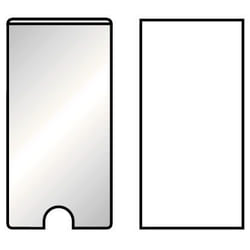 Biella 510340 étiquette auto-collante Rectangle Permanent Transparent