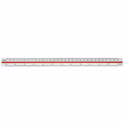 Linex 100413044, Règle graduée, Blanc, Mat, cm, 300 mm, 1 pièce(s)