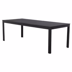 Schou Outfit Willy, Noir, Aluminium, Polywood, Forme rectangulaire, 4 pieds, 2870 mm, 950 mm