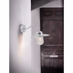Nordlux Luxembourg Éclairage mural extérieur E27 60 W Argent, Zinc