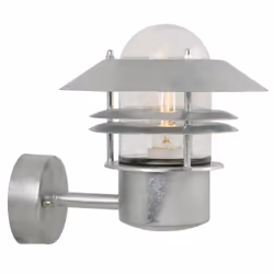Nordlux Blokhus, Surface, Cylindre, 1 ampoule(s), E27, IP54, Acier