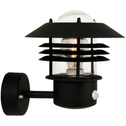 Nordlux - Applique murale vejers Up Sensor Métal Noir, H.23 - IP54 - E27 / Extérieur