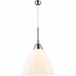 La suspension Read 2 de Nordlux est simple et élégante. La suspension est en métal et verre blanc opalin. Read est parfaite p ...