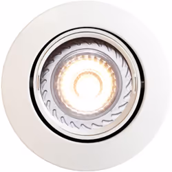 Spot encastrable Mixit Pro de Nordlux avec surface en acier brossé. Le spot peut être monté directement dans l'isolation. Con ...