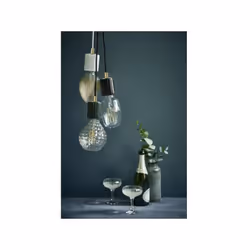 Les caractéristiques : Surface colorée et épurée Source de lumière décorative et chaude Couleur : Noir Matière première : Mar ...