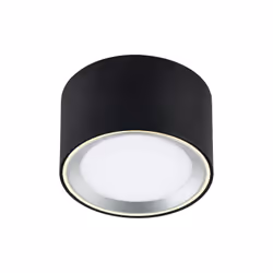 Nordlux Fallon, Rond, Plafond/mur, Monté en surface, Noir, Acier, Maison, Métal