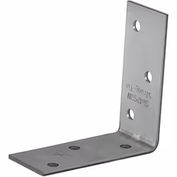 Connecteur de menuiserie d'angle en acier perforé, assemblage Angle de menuisier Modèle : ANPS206625 Dimensions : 60 x 60 x 2 ...