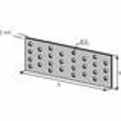 Plaque perforée - SIMPSON - NP20/40/120 - Acier galvanisé - 40x120mm - Épaisseur 2mm