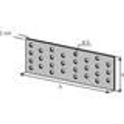 Plaque perforée - SIMPSON - NP20/40/120 - Acier galvanisé - 40x120mm - Épaisseur 2mm