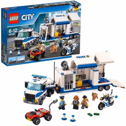 LEGO® City 60139 Le poste de commandement mobile de police Kit de Construction Jouet Camion et Moto pour Enfants 6 ans et +