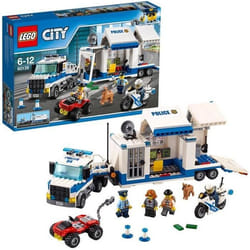 LEGO® City 60139 Le poste de commandement mobile de police Kit de Construction Jouet Camion et Moto pour Enfants 6 ans et +