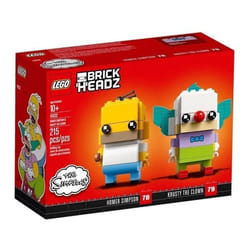 Jeu de construction - LEGO - 41632 BrickHeadz - Homer Simpson Et Krusty Le Clown