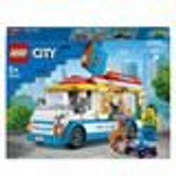 LEGO® City 60253 Le camion de la marchande de glaces Kit de Construction Jouet Enfants 5 ans et + avec Mini-figurine de chien
