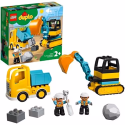 Jeux de construction camion + pelleteuse Lego Duplo