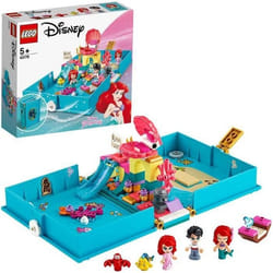 LEGO® Disney Princess 43176 Les aventures d’Ariel dans un livre de contes La Petite Sirène Jeu de Voyage Cadeau Enfant 5 ans et +