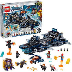 LEGO® Marvel Super Heroes 76153 Lhéliporteur des Avengers Mini-Figurines Iron Man Thor et Captain Marvel Jouet Enfant 9 ans et +