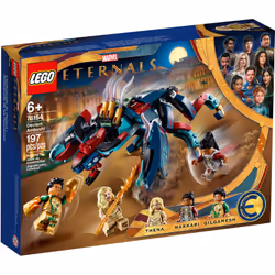 LEGO 76154 Marvel LEmbuscade du Deviant ! Les Eternels, Jouet de Construction Enfants des 6 ans, Figurines Super-Heros