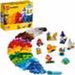 LEGO® 4+ Classic 11013 Briques transparentes créatives Jeu de construction en briques incluant des animaux pour enfants