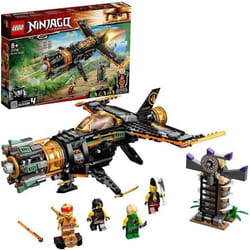 LEGO® NINJAGO® 71736 Le jet multi-missiles jouet davion Boulder Blaster avec prison et figurine de Ninja Kai Or à collectionner