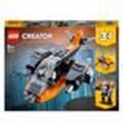 LEGO® Creator 3-en-1 31111 Le Cyber Drone Jouet de Construction Figurine de Robot et Moto