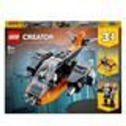 LEGO® Creator 3-en-1 31111 Le Cyber Drone Jouet de Construction Figurine de Robot et Moto