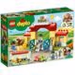 LEGO® 10951 DUPLO® Town L’écurie et Soins de Poneys Jouet avec Figurines pour Enfant de 2 Ans et +