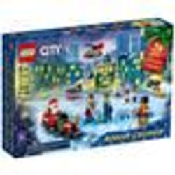 LEGO® 60303 City Calendrier de l’Avent Jouet 2021 Mini-Jouets à Collectionner Enfants dès 5 Ans avec Tapis et Minifigures
