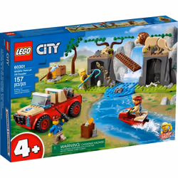 Jeux de construction - Le sauvetage des animaux 4x4 Lego City 60301