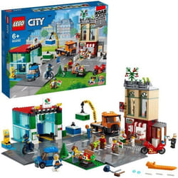 LEGO® City 60292 Le Centre-Ville Jouet de Restaurant avec Voiture Vélo et Camion Plaque de Route LEGO et Minifigurines