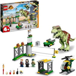 LEGO® 76944 Jurassic World L’Évasion du T. Rex Dinosaures Avec Voiture Hélicoptère et Aéroport dès 4 ans