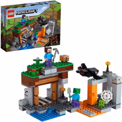 LEGO® Minecraft 21166 La Mine Abandonnée Jouet avec Grotte de Zombies et Figurine Steve