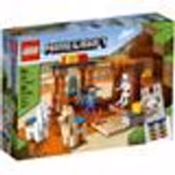 LEGO® Minecraft 21167 Le Comptoir dÉchange Jouet avec Figurines Steve Squelette et Lamas