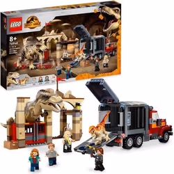 LEGO® 76948 Jurassic World L’Évasion du T. Rex et de l’Atrociraptor Dinosaures avec Camion et Minifigurines dès 8 Ans