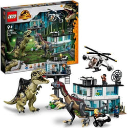 LEGO® 76949 Jurassic World L’Attaque du Giganotosaurus et du Therizinosaurus Hélicoptère et Figurine de Dinosaure