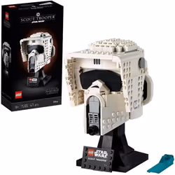 LEGO® Star Wars 75305 Le Casque du Scout Trooper Kit Masque Maquette Cadeau pour Adultes