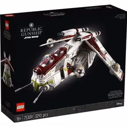 Jouet - Lego - 75309 Lhélicoptère de combat de la République - Blanc - Mixte - Enfant