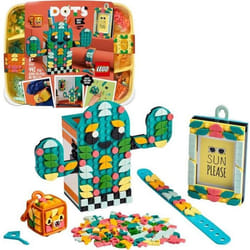 LEGO® 41937 DOTS Multi-pack ambiance estivale – Set 4-en-1 avec Bracelet Cadre Accessoire de Sac et Porte-crayon pour Enfants